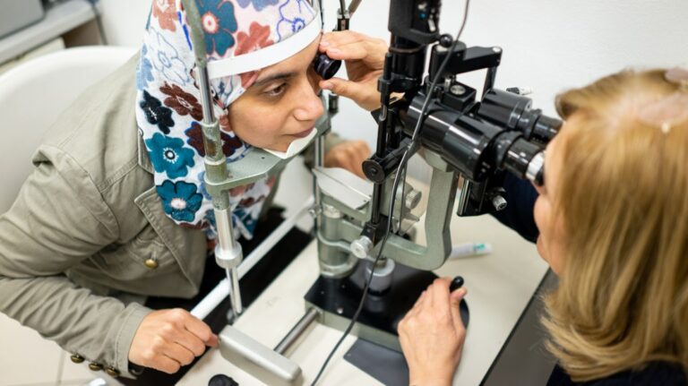 Eye Exam Female Patient