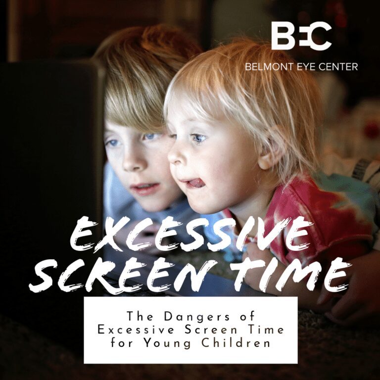 Two children intently watching a digital screen