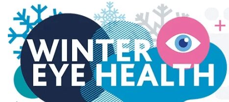 Infographic about protecting eyes in cold weather