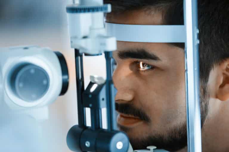 ophthalmology concept patient eye vision examination